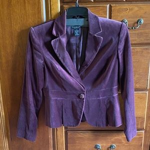 Velvet like blazer